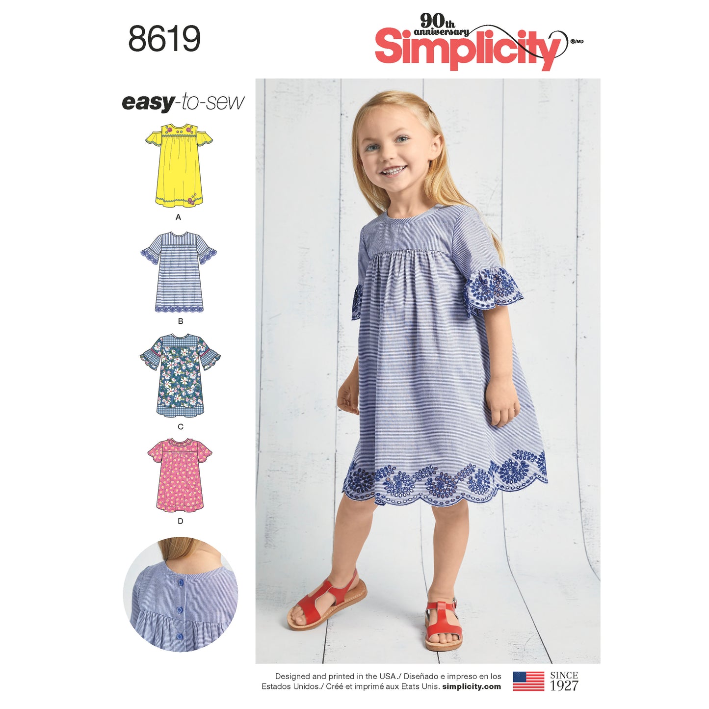 Symønster Simplicity 8619 - Kjole Tunika - Dame | Billede 6