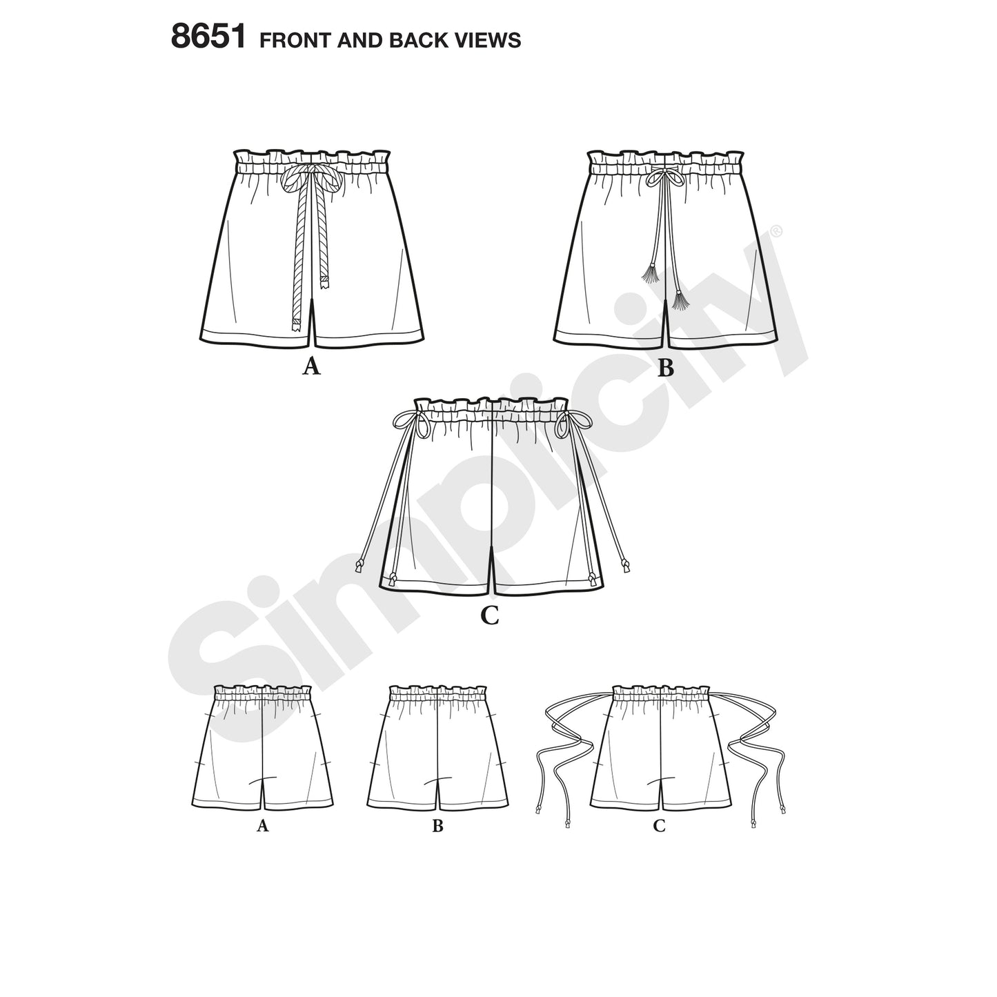 Symønster Simplicity 8651 - Top Shorts | Billede 5