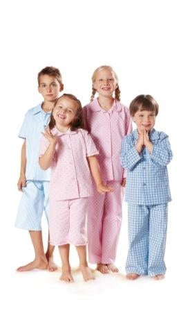 Symønster Burda 9747 - Bukser Pyjamas Shorts Skjorte - Pige Dreng | Billede 1