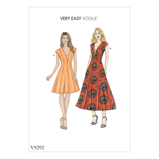 Symønster Vogue Patterns 9292 - Kjole - Dame | Billede 1