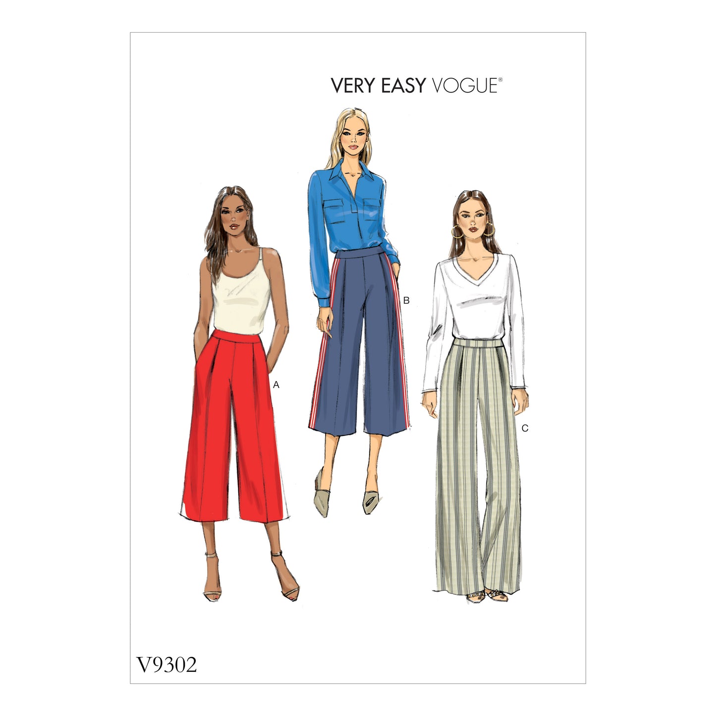 Symønster Vogue Patterns 9302 - Bukser - Dame | Billede 1