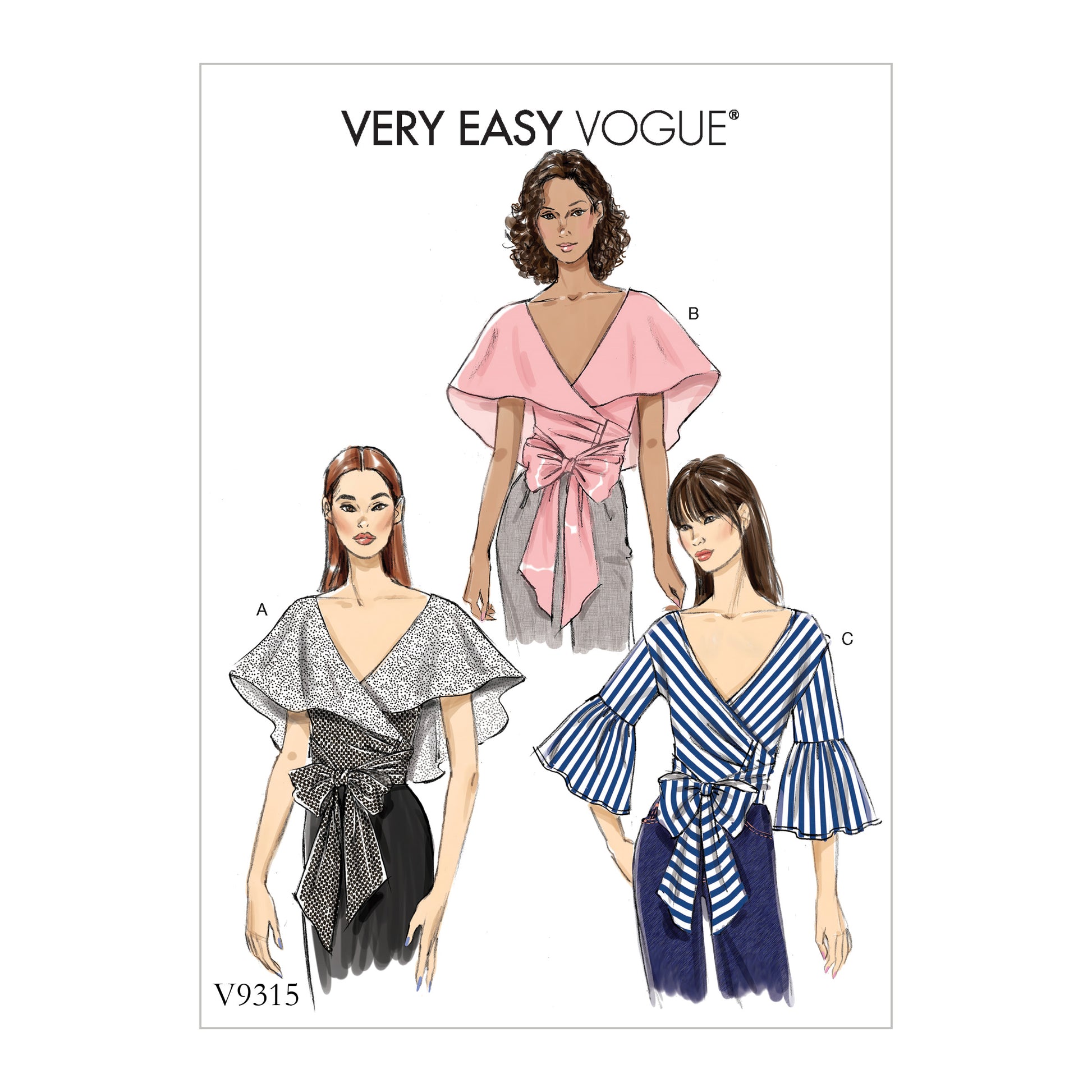 Symønster Vogue Patterns 9315 - Top - Dame | Billede 4