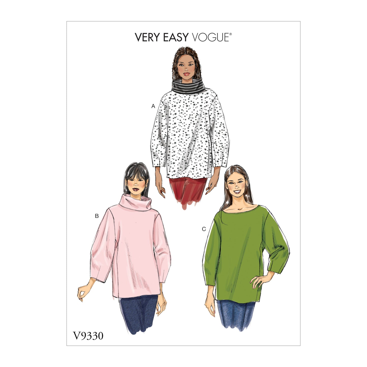 Symønster Vogue Patterns 9330 - Top - Dame | Billede 7