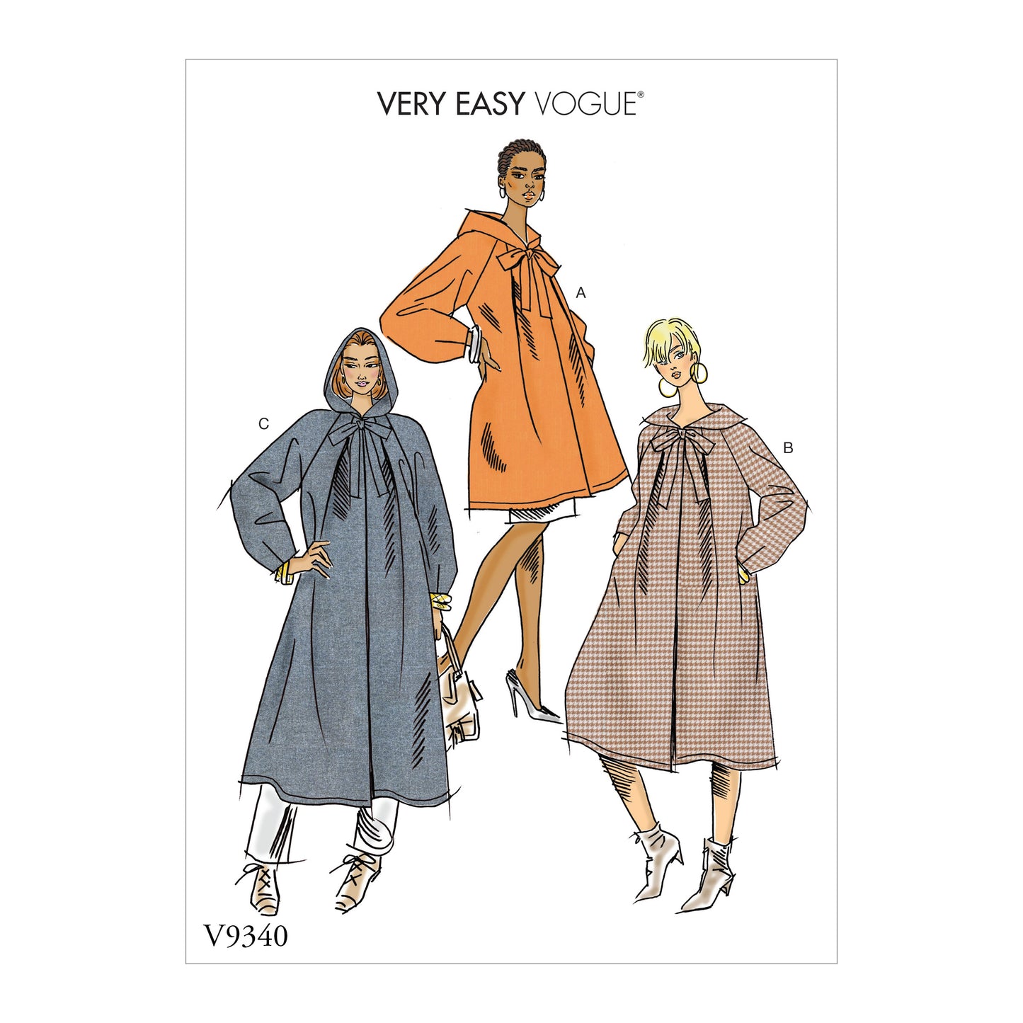 Symønster Vogue Patterns 9340 - Frakke - Dame | Billede 3